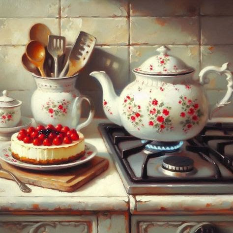 Preparing the tea for the guests